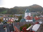 Lasko - View of La�ko from path to the castle 